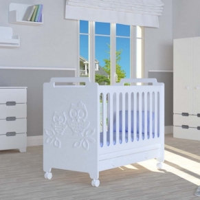 Bambino Casa Gufi Bianco - Бебешко креватче Бяло